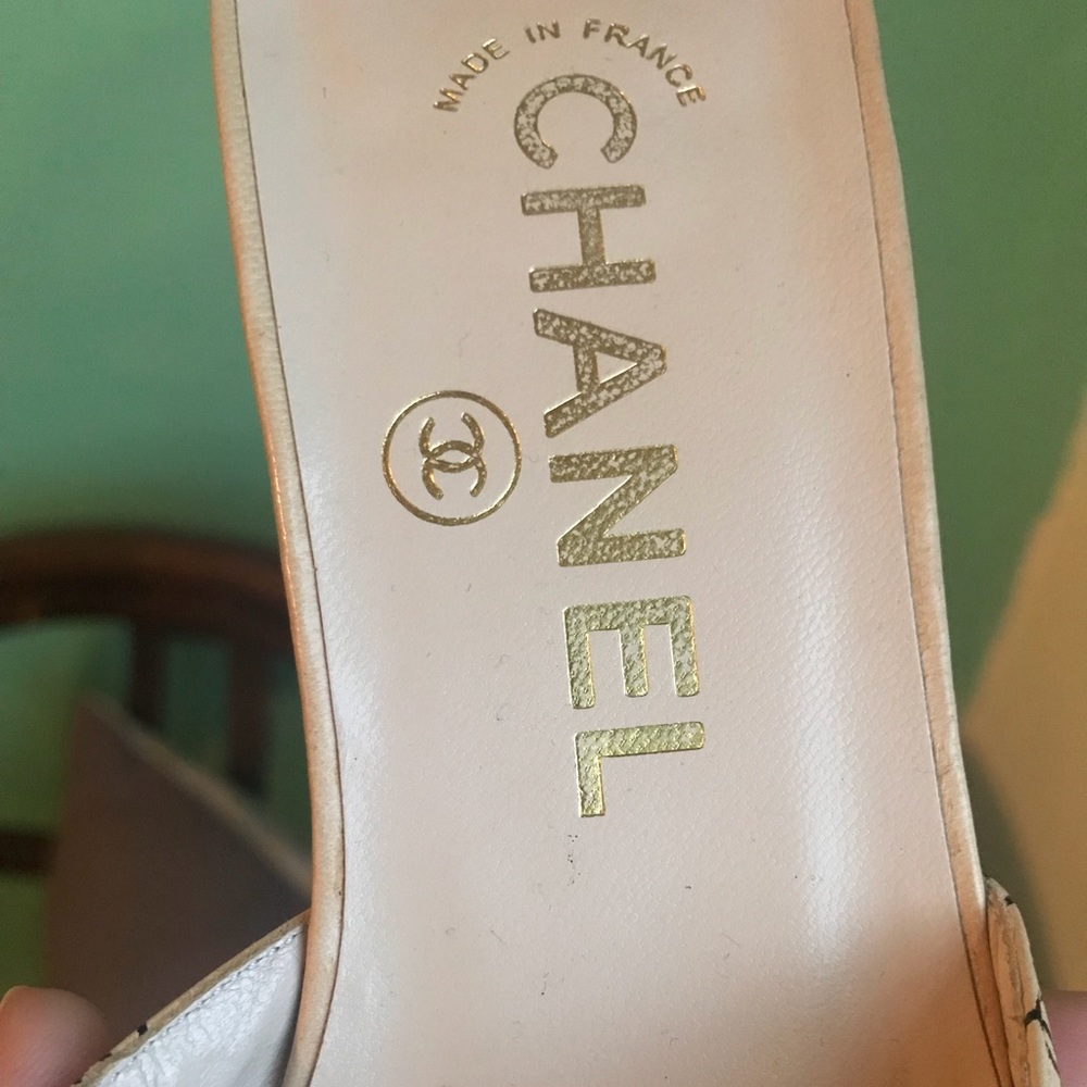 SOLD - Authentic Chanel Mules - Picture 5 of 6